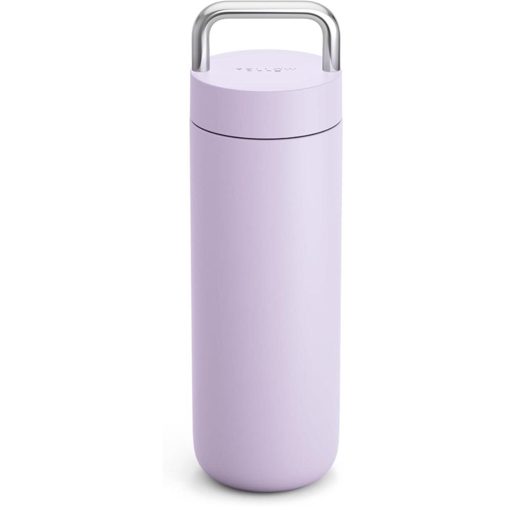 imageFellow 20 oz Carter Carry Vacuum Insulated Tumbler for Water Tea Coffee Smoothies ampamp more  Stainless Steel  Keeps Heat for 12 HoursStays Cold for 24 HoursLeakProof SealSlim WidthMatte WhitePeri Twinkle