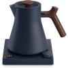 Stone Blue with Walnut Handle + Lid Pull
