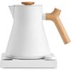 Matte White with Maple Handle