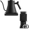 imageMatte Black Coffee Connoisseur Bundle Fellow Stagg EKG Pro Electric Gooseneck Kettle  Gen 2 Ode Brew Grinder