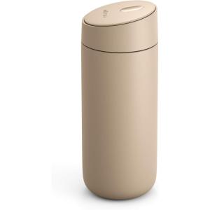 Fellow 16 oz Carter Slide Travel Coffee Mug with Slide-Lock lid – Leak Proof To-Go Coffee Tumbler with Ceramic Interior and Vacuum-Insulated Stainless Steel – Coffee Cups – Matte Black(Sand Dune)