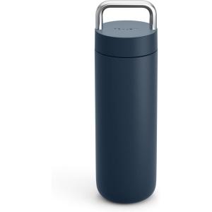 Fellow 20 oz Carter Carry Vacuum Insulated Tumbler for Water, Tea, Coffee, Smoothies, & more – Stainless Steel – Keeps Heat for 12 Hours/Stays Cold for 24 Hours-Leak-Proof Seal-Slim Width-Matte White(Stone Blue)