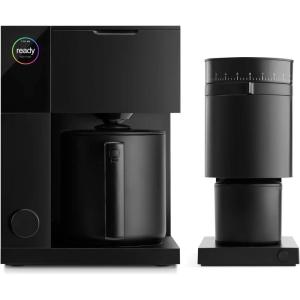 Fellow Aiden Precision Coffee Maker & Opus Conical Burr Coffee Grinder Bundle-10-Cup Thermal Carafe, Built-In Brewing Guidance, Scheduling, Removable Water Tank, Electric Coffee Grinder,Matte Black