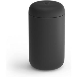 Fellow Carter Coffee Mug 16 oz For Travel – Wide Mouth Vacuum-Insulated Stainless Steel Tea and Coffee Tumbler with Ceramic Interior – Matte Black(Matte Black)