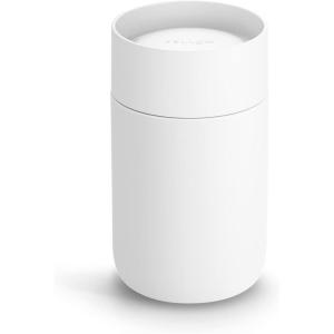 Fellow Carter Move Mug with 360º Sip Lid – Open Top Coffee To-Go Tumbler with Ceramic Interior, Vacuum-Insulated Stainless Steel, Matte White, 8 oz Cup(Matte White)