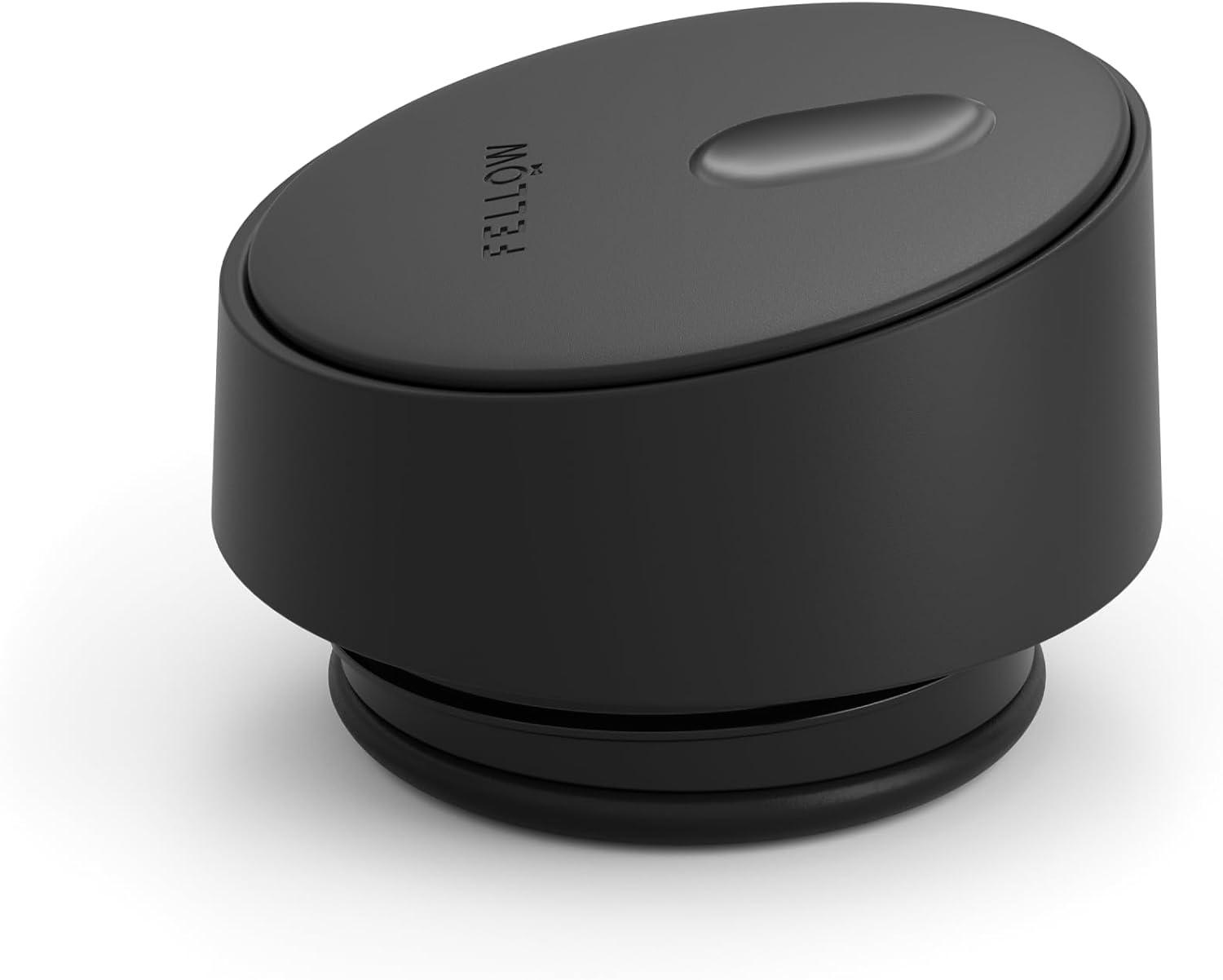 imageFellow 12 oz Carter Slide Travel Coffee Mug with SlideLock lid Leak Proof ToGo Coffee Tumbler with Ceramic Interior and VacuumInsulated Stainless Steel Coffee Cups Matte BlackMatte Black