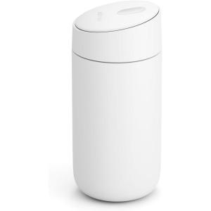 Fellow 12 oz Carter Slide Travel Coffee Mug with Slide-Lock lid – Leak Proof To-Go Coffee Tumbler with Ceramic Interior and Vacuum-Insulated Stainless Steel – Coffee Cups – Matte Black(Matte White)