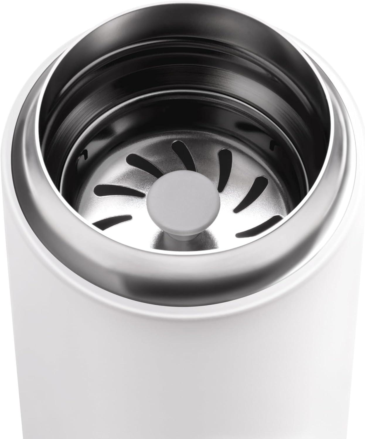 imageFellow 8 oz Carter Move Travel Mug VacuumInsulated Stainless Steel Travel Coffee Mug Coffee Tumbler with Ceramic Interior and Splash Guard Matte GreyMatte White