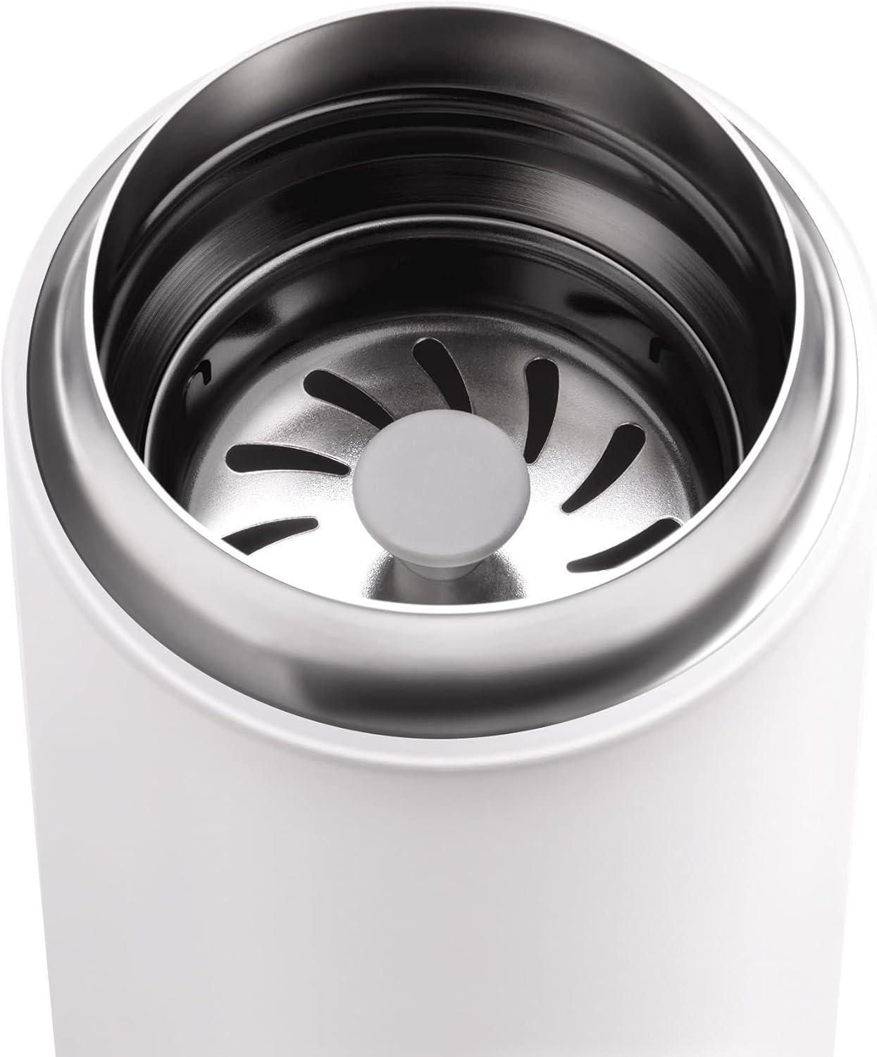 imageFellow 8 oz Carter Move Travel Mug VacuumInsulated Stainless Steel Travel Coffee Mug Coffee Tumbler with Ceramic Interior and Splash Guard Matte GreyMatte White