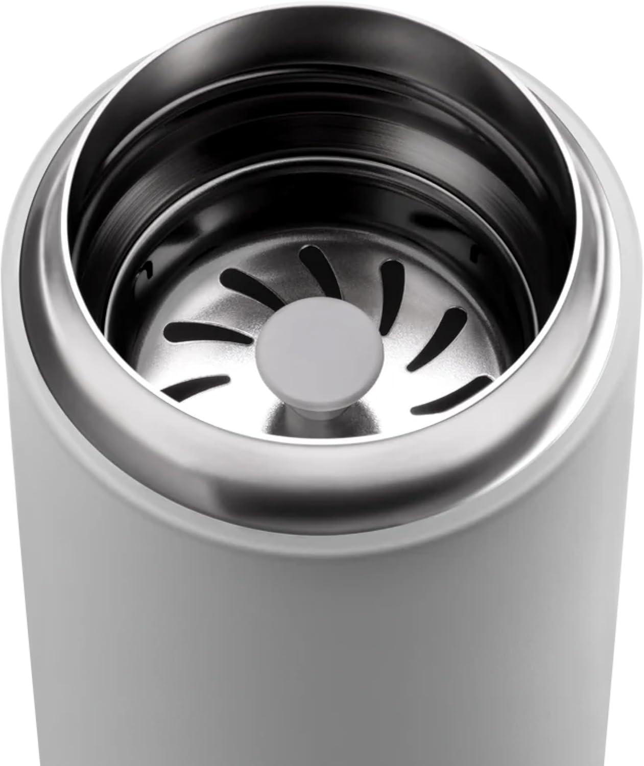 imageFellow 8 oz Carter Move Travel Mug VacuumInsulated Stainless Steel Travel Coffee Mug Coffee Tumbler with Ceramic Interior and Splash Guard Matte Greymattegrey