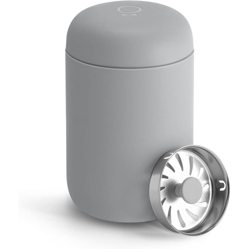 imageFellow 8 oz Carter Move Travel Mug VacuumInsulated Stainless Steel Travel Coffee Mug Coffee Tumbler with Ceramic Interior and Splash Guard Matte GreyMatte Grey