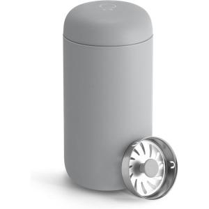 Fellow 8 oz Carter Move Travel Mug – Vacuum-Insulated Stainless Steel Travel Coffee Mug – Coffee Tumbler with Ceramic Interior and Splash Guard – Matte Grey(matte-grey)