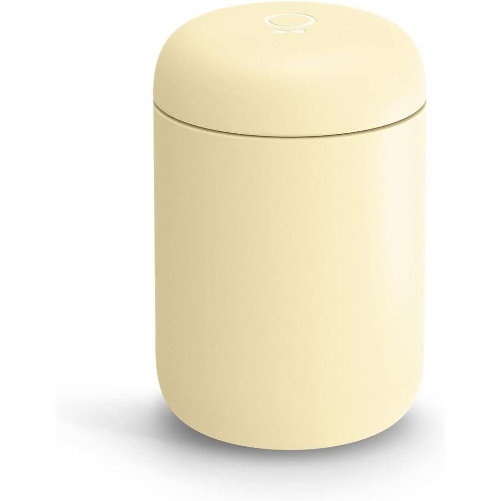 imageFellow 12 oz Carter Wide Travel Mug  Wide Mouth VacuumInsulated Stainless Steel Coffee Mug  Tea and Coffee Tumbler  Travel Coffee Mug with Ceramic Interior  Buttered Popcorn Yellow