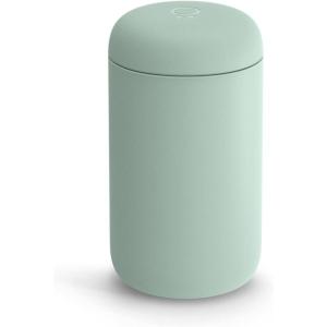 Fellow 16 oz Carter Wide Travel Mug – Wide Mouth Vacuum-Insulated Stainless Steel Coffee Mug – Tea and Coffee Tumbler – Travel Coffee Mug with Ceramic Interior – Mint Chip Green
