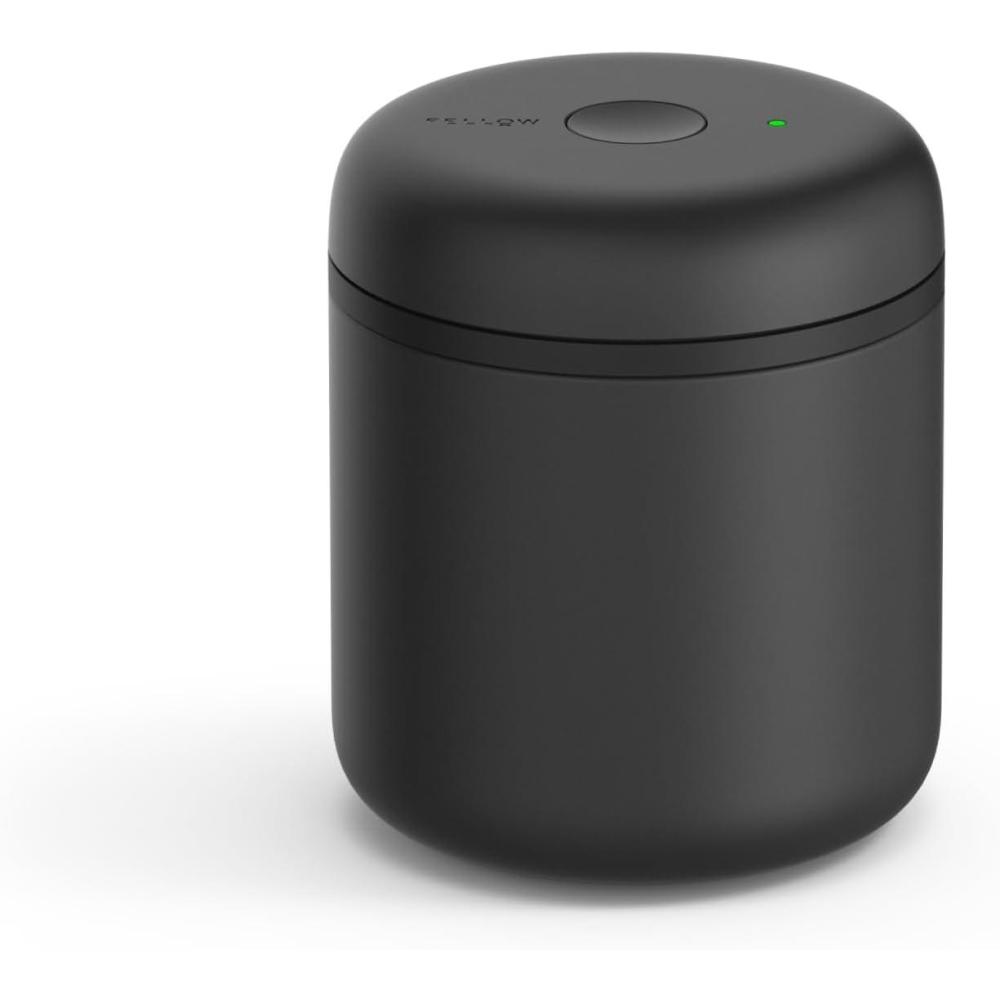imageFellow Atmos Electric Vacuum Canister ampamp Storage Container  Airtight Coffee ampamp Food Storage Containers  Coffee Containers  Matte White 07 LiterMatte Black