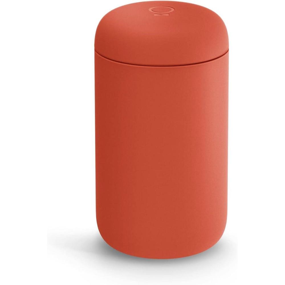 imageFellow 16 oz Carter Wide Travel Mug  Wide Mouth VacuumInsulated Stainless Steel Coffee Mug  Tea and Coffee Tumbler  Travel Coffee Mug with Ceramic Interior  Corduroy Red