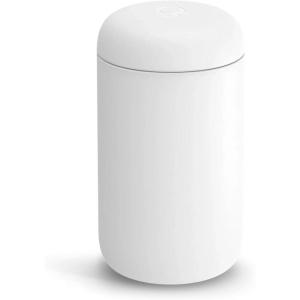 Fellow 16 oz Carter Wide Travel Mug – Wide Mouth Vacuum-Insulated Stainless Steel – Tea and Coffee Tumbler – Travel Coffee Mug with Ceramic Interior – Slate Grey(Matte White)