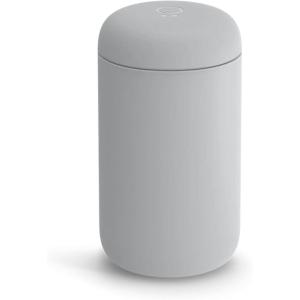 Fellow 16 oz Carter Wide Travel Mug – Wide Mouth Vacuum-Insulated Stainless Steel – Tea and Coffee Tumbler – Travel Coffee Mug with Ceramic Interior – Slate Grey(Matte Grey)