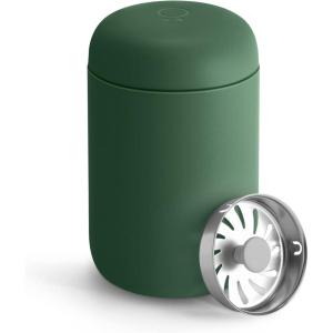 Fellow 8 oz Carter Move Travel Mug – Vacuum-Insulated Stainless Steel Travel Coffee Mug – Coffee Tumbler with Ceramic Interior and Splash Guard – Cargo Green