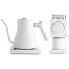 imageFellow Stagg EKG Electric Gooseneck Kettle for PourOver Coffee and Tea  Stainless Steel Water Boiler ampamp Ode Brew Grinder  Electric Burr Coffee Grinder Bundle