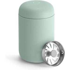 Fellow 8 oz Carter Move Travel Mug – Vacuum-Insulated Stainless Steel Travel Coffee Mug – Coffee Tumbler with Ceramic Interior and Splash Guard – Mint Chip