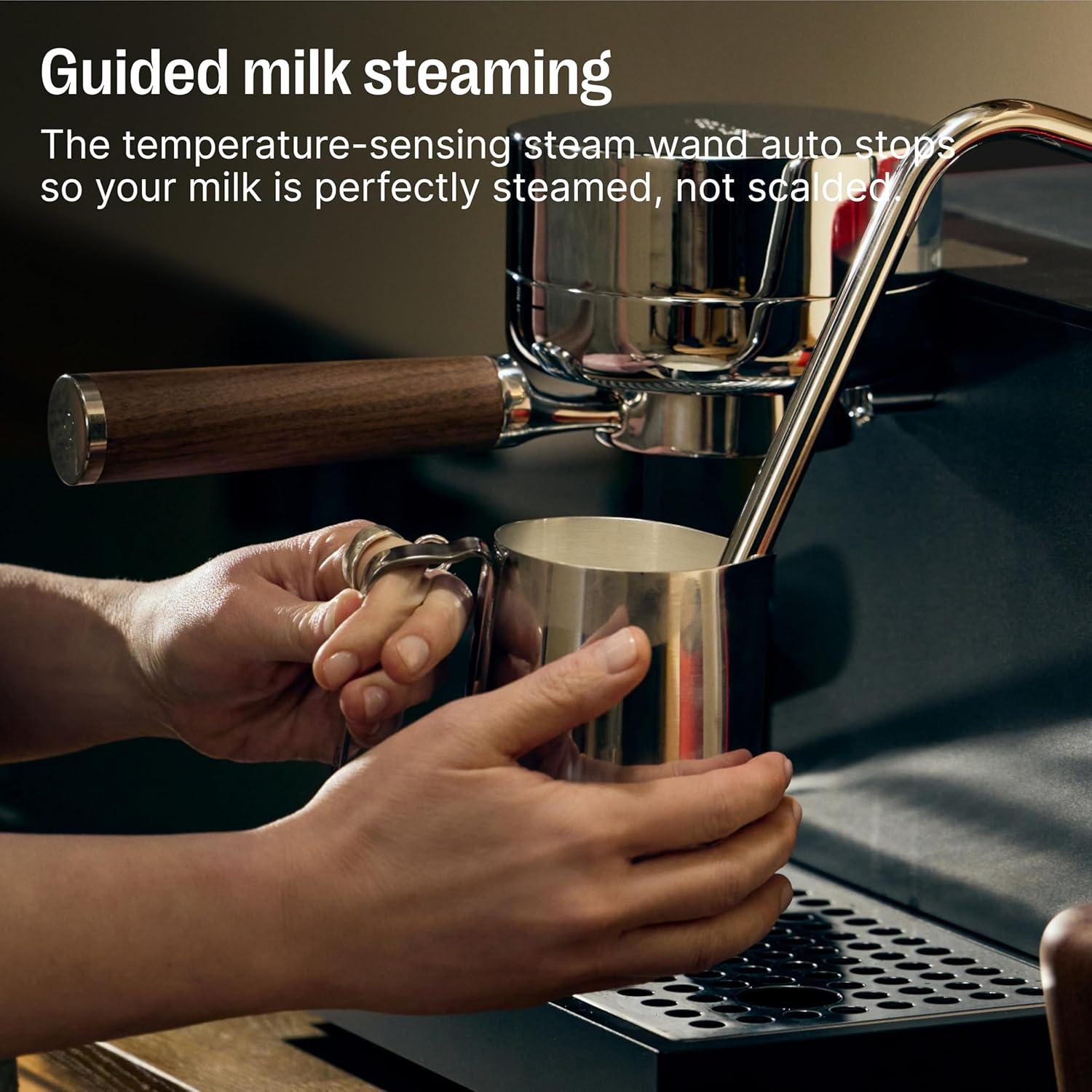 image:imageFellow Espresso Series 1 Home Espresso Machine 2 Minute Heat Up Precise Temperature Control Pressure Profiling BuiltIn Guidance Assisted Milk Steaming Matte Black
