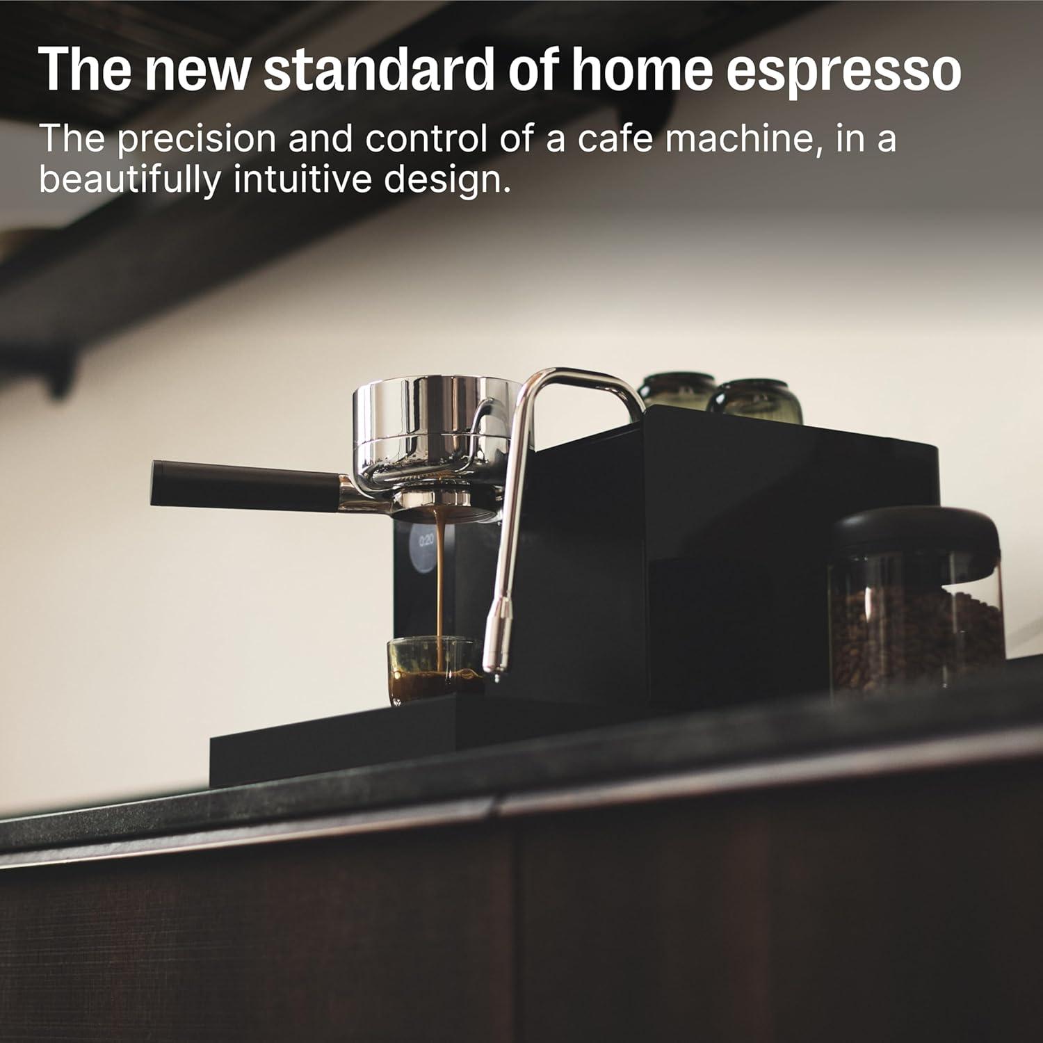 image:imageFellow Espresso Series 1 Home Espresso Machine 2 Minute Heat Up Precise Temperature Control Pressure Profiling BuiltIn Guidance Assisted Milk Steaming Matte Black