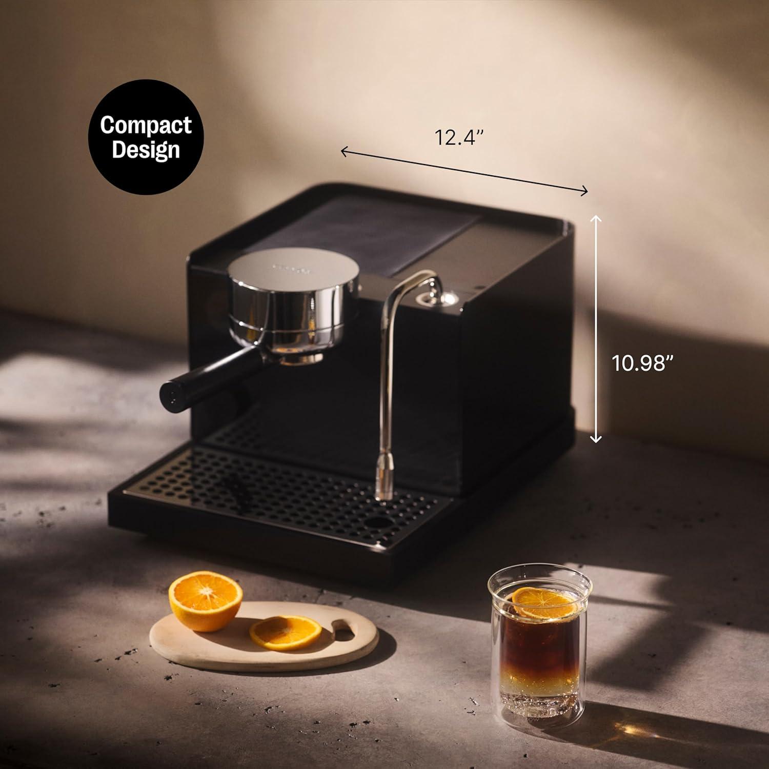 image:imageFellow Espresso Series 1 Home Espresso Machine 2 Minute Heat Up Precise Temperature Control Pressure Profiling BuiltIn Guidance Assisted Milk Steaming Matte Black
