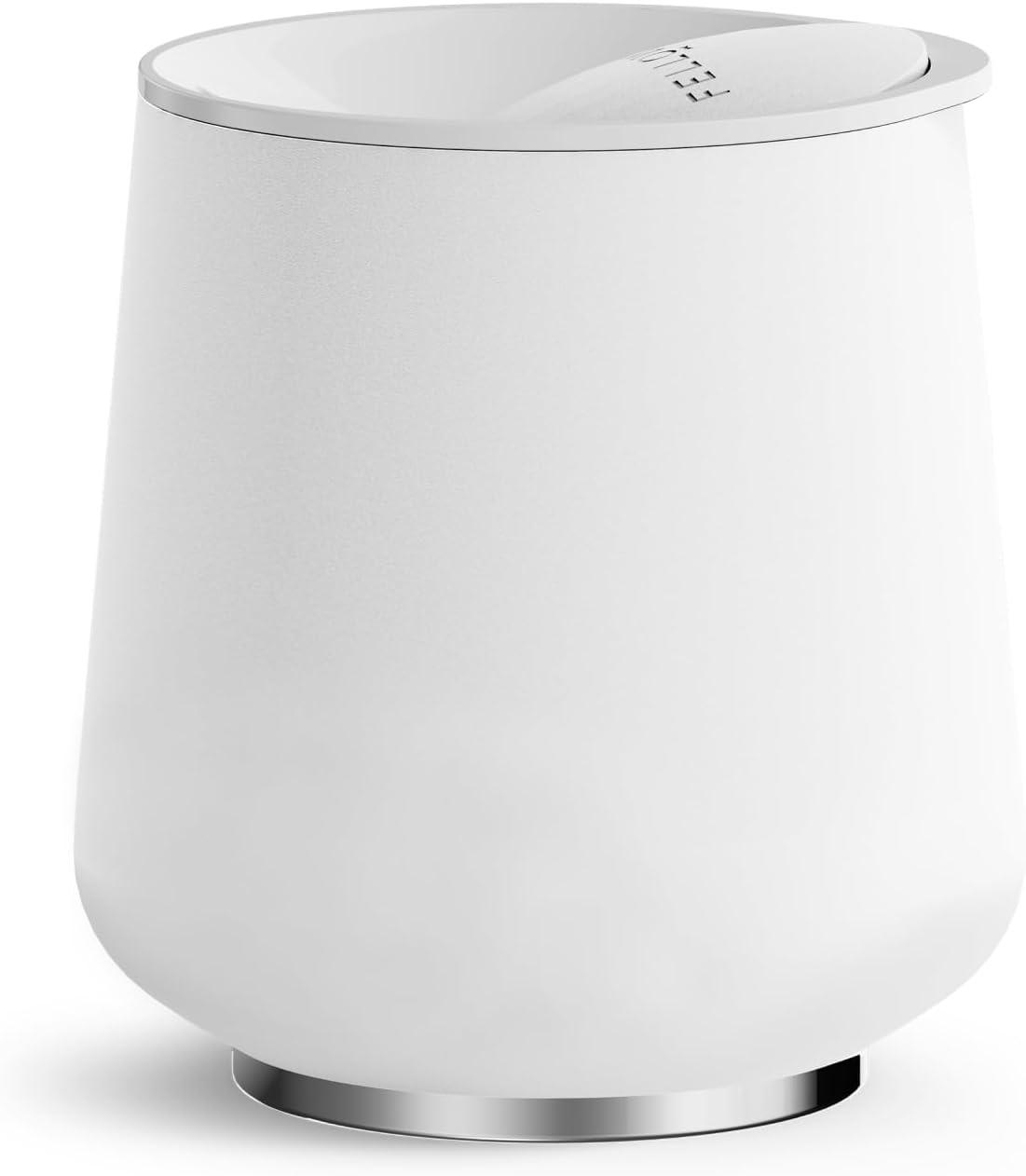 imageFellow Bicchiere da vino Ruby da 12 oz Bicchiere da vino e cocktail isolato in acciaio inossidabile con interno in ceramica e coperchio girevole in ciottoli Nero opacoBlanc Mat