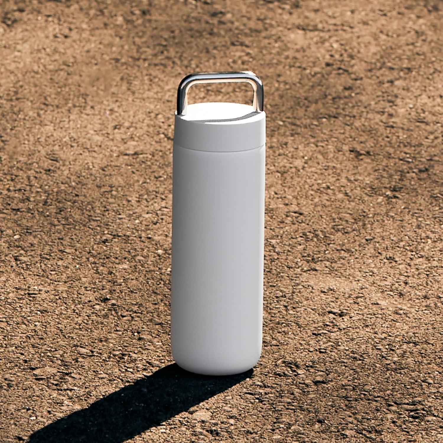 imageFellow Carter Carry 20 oz Vacuum Insulated Tumbler for Water Tea Coffee Smoothies and More Stainless Steel Keeps Heat for 12 Hours ampamp Stays Cold for 24 Hours CloseMatte White