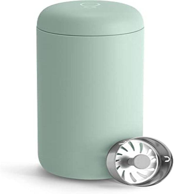 imageFellow Carter Move Travel Mug 16 oz Stainless Steel Insulated Coffee and Tea Tumbler with Ceramic Interior and Splash Guard Matte Grey 16 ozMint Chips
