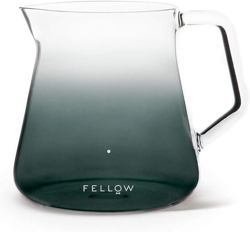 imageFellow Mighty Small Glass Coffee and Tea Serving Jug Smoky Grey 5mm 500ml Capacity Drip Free Spout Sturdy HandleGris