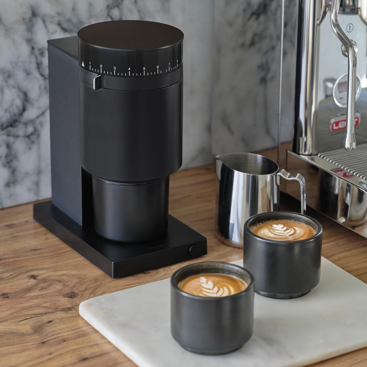 imageFellow Opus Conical Burr Coffee Grinder Electric AllPurpose Espresso Grinder with 41 Settings for Drip French Press and Cold Brew Matte BlackBlack