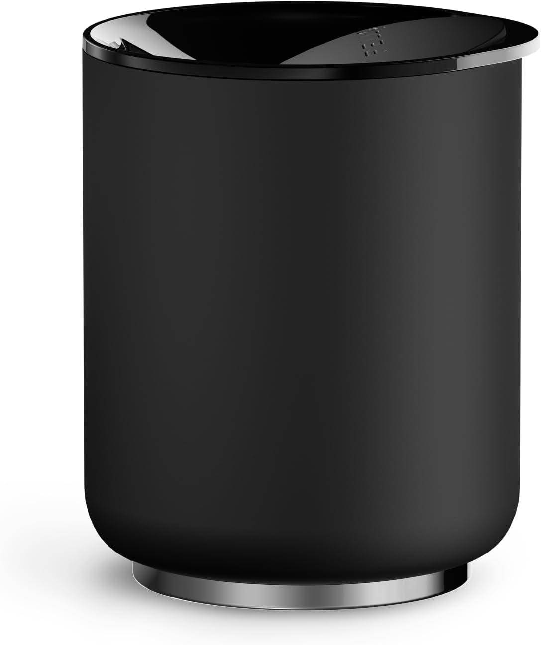 imageFellow Rocky Lowball Cocktail Tumbler 10oz Stainless Steel Vacuum Insulated Tumbler with Ceramic Interior and Pebble Swivel Lid Set of 2 Matte BlackMatte Black