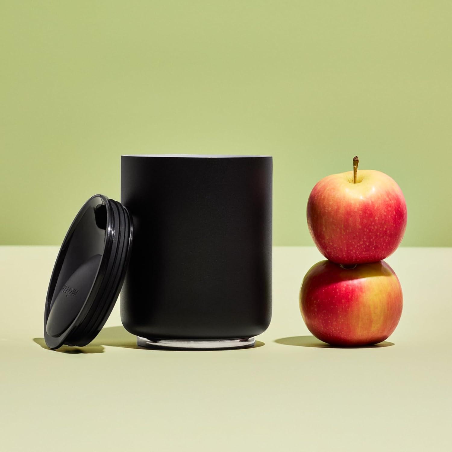 imageFellow Rocky Lowball Cocktail Tumbler 10oz Stainless Steel Vacuum Insulated Tumbler with Ceramic Interior and Pebble Swivel Lid Set of 2 Matte BlackMatte Black