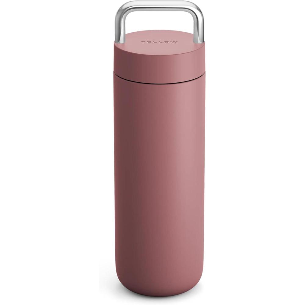 imageFellow Carter Carry 20 oz Vacuum Insulated Tumbler for Water Tea Coffee Smoothies and More  Stainless Steel  Keeps Heat for 12 Hours ampamp Stays Cold for 24 Hours  CloseRose Dsert