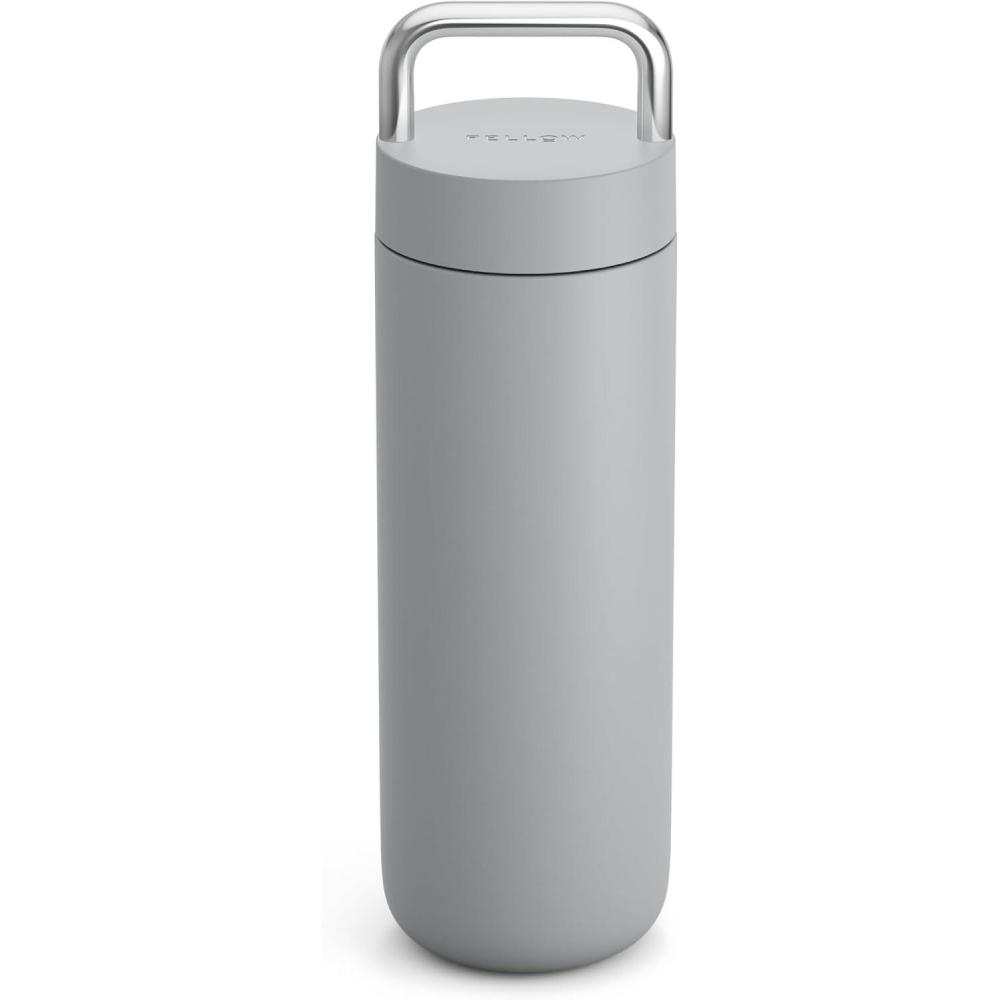 imageFellow Carter Carry 20 oz Vacuum Insulated Tumbler for Water Tea Coffee Smoothies and More  Stainless Steel  Keeps Heat for 12 Hours ampamp Stays Cold for 24 Hours  CloseMatte Grey