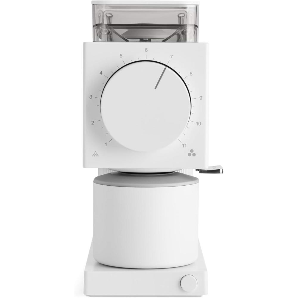 imageFellow Gen 2 Ode Brew Grinder Coffee Bean Grinder with 31 Settings for Drip French Press ampamp Cold Brew Low Profile Electric Grinder Matte WhiteBlanc Mat