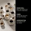 Fellow – Junior Demitasse | Double Walled Ceramic Mugs | Black/Copper | 2 x 70ml(Black)