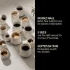 Fellow – Junior Demitasse | Double Walled Ceramic Mugs | Black/Copper | 2 x 70ml(Dusk)