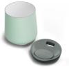 Fellow Bicchiere da vino Ruby da 12 oz – Bicchiere da vino e cocktail isolato in acciaio inossidabile con interno in ceramica e coperchio girevole in ciottoli (Nero opaco)(Mint Chip – Paquet de 2)