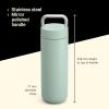 Fellow Carter Carry 20 oz Vacuum Insulated Tumbler for Water, Tea, Coffee, Smoothies and More – Stainless Steel – Keeps Heat for 12 Hours & Stays Cold for 24 Hours – Close(Burst Mint)
