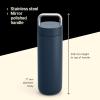 Fellow Carter Carry 20 oz Vacuum Insulated Tumbler for Water, Tea, Coffee, Smoothies and More – Stainless Steel – Keeps Heat for 12 Hours & Stays Cold for 24 Hours – Close(Stone Blue)
