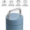 Fellow Carter Carry 20 oz Vacuum Insulated Tumbler for Water, Tea, Coffee, Smoothies and More – Stainless Steel – Keeps Heat for 12 Hours & Stays Cold for 24 Hours – Close(Bleu Brumeux)