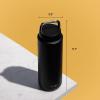 Fellow Carter Carry 32 oz Stainless Steel Vacuum Insulated Travel Tumbler – Leak Proof Seal – Stainless Steel Handle – Slim Width – Matte White(Dune de Sable)