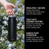 Fellow Carter Carry 32 oz Stainless Steel Vacuum Insulated Travel Tumbler – Leak Proof Seal – Stainless Steel Handle – Slim Width – Matte White(Matte Black)