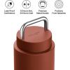 Fellow Carter Carry 32 oz Stainless Steel Vacuum Insulated Travel Tumbler – Leak Proof Seal – Stainless Steel Handle – Slim Width – Matte White(Sienna)