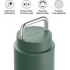 Fellow Carter Carry 32 oz Stainless Steel Vacuum Insulated Travel Tumbler – Leak Proof Seal – Stainless Steel Handle – Slim Width – Matte White(Vert Fumée)