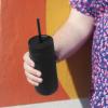 Fellow Carter Cold 20oz Travel Mug – Insulated Stainless Steel Tumbler for Water, Iced Tea, Coffee, Smoothies – Heavy Duty Lid(Matte Black)