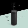 Fellow Carter Cold 20oz Travel Mug – Insulated Stainless Steel Tumbler for Water, Iced Tea, Coffee, Smoothies – Heavy Duty Lid(Matte Black)